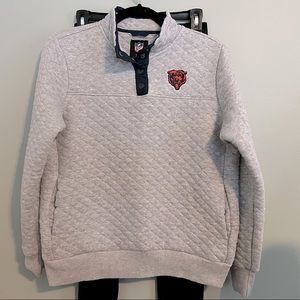 NFL Bears Quilted pull over Size Medium